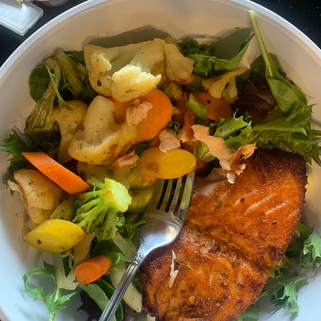 Blackened Salmon Salad.