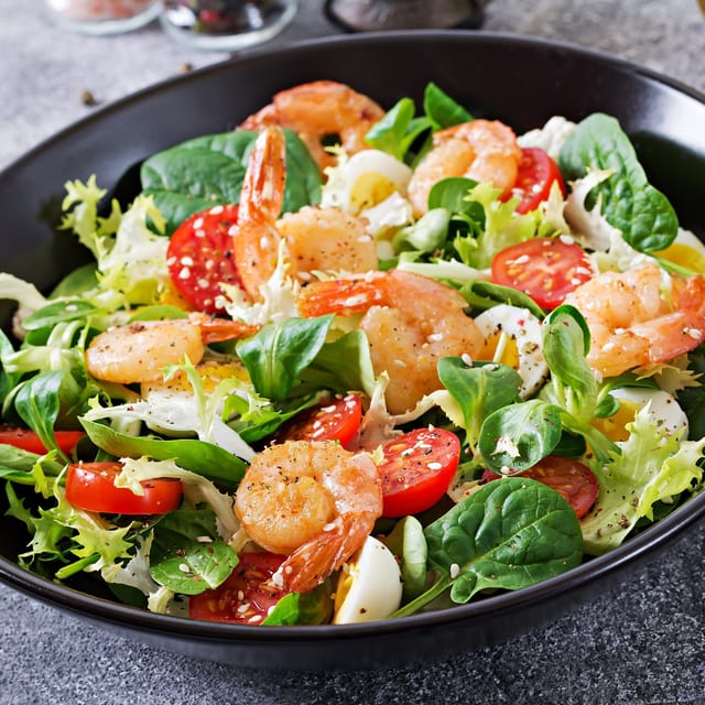 Grilled Shrimp Salad.